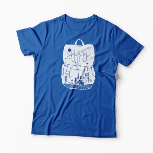Tricou Backpacker - Natura Rucsac - Bărbați-Albastru Regal